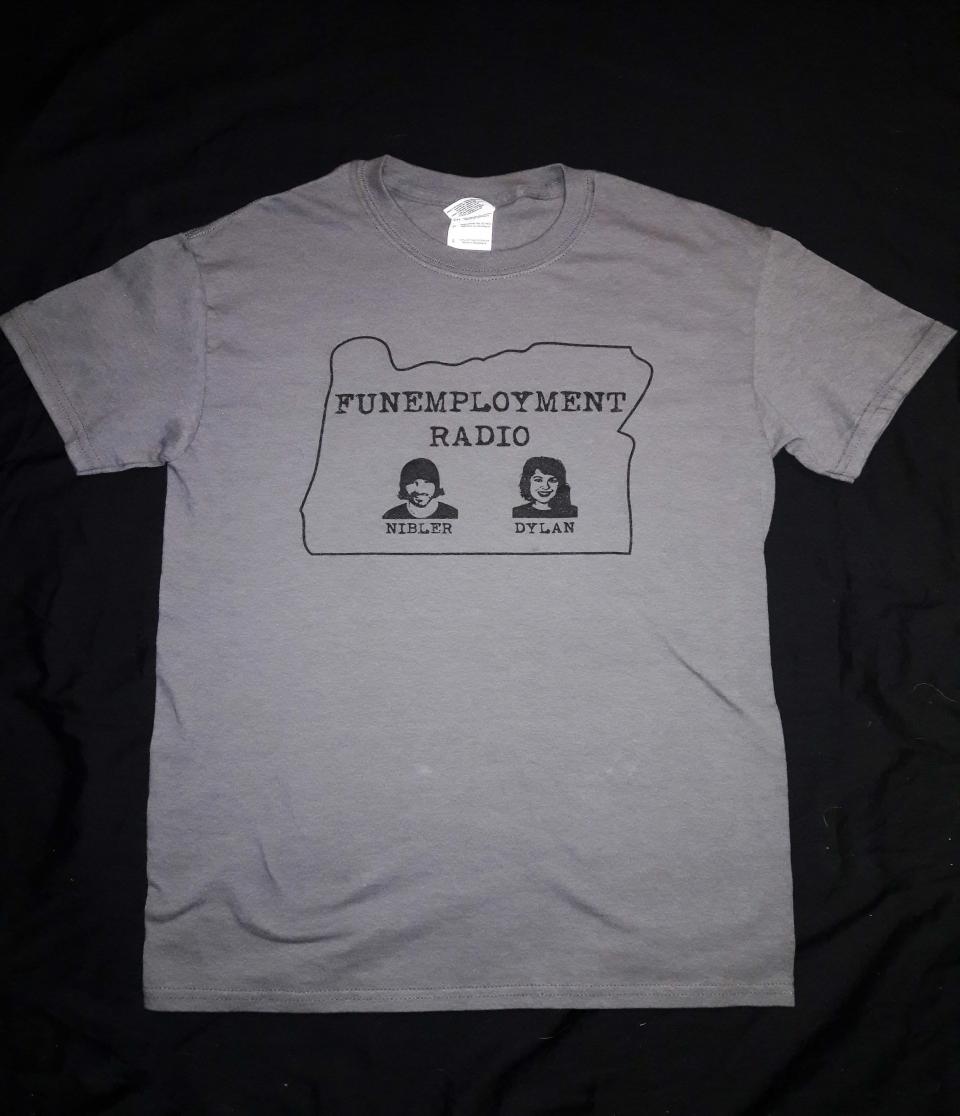 Grey Funemployment Radio Shirt