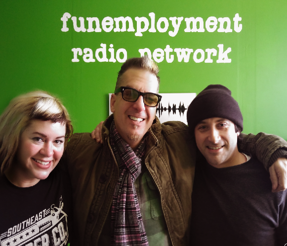 Greg Behrendt, Sarah X Dylan, Greg Nibler, Funemployment Radio, Portland Oregon, podcasting, Comedy podcast Portland, Comedy Podcast Oregon